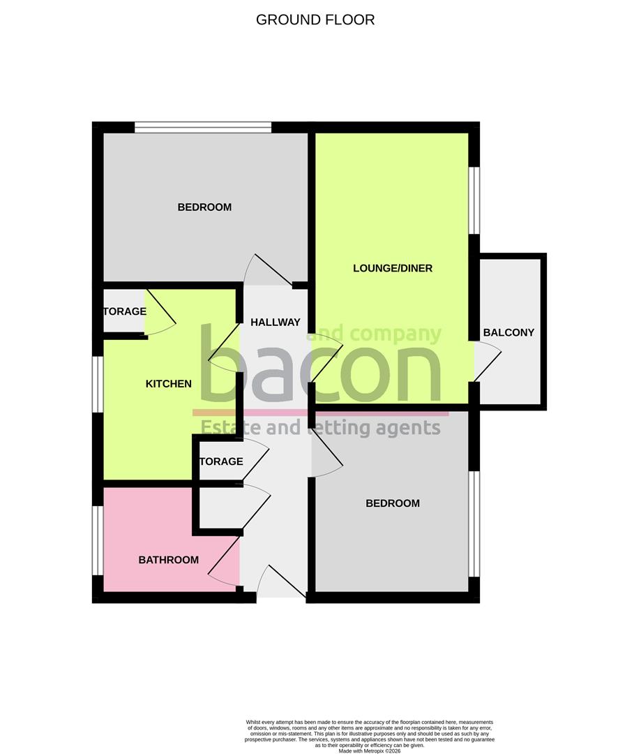 Floor Plan | Flat - Purpose Built | Jupps Lane, Goring, Worthing | For Sale